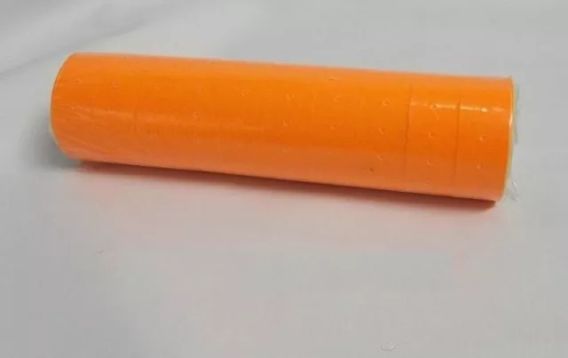 10 Rolls / 5000 Tags ORANGE labels for Motex MX-5500 L5500 Mx989 Price Gun