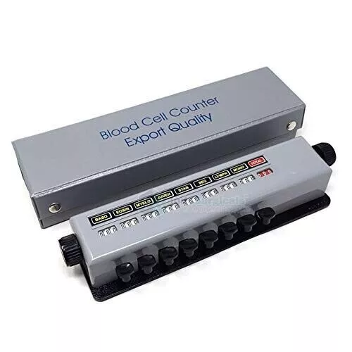 Set Of 2 Blood Cell Counter 8 Key With Protective Case Lab Equipment