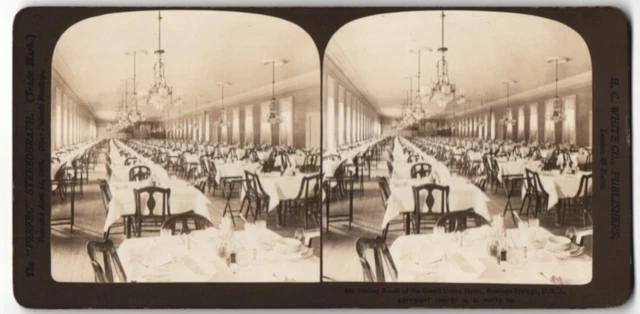 Stereo-Fotografie H. C. White Co. Publishers, London, Ansicht Saratoga Springs