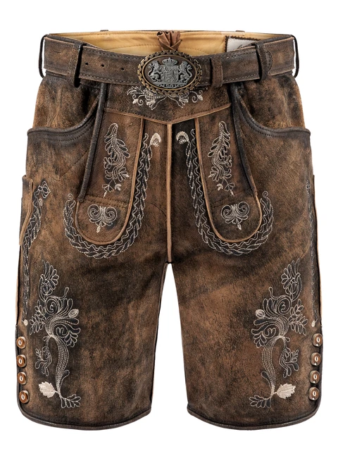 Trachtenlederhose kurz Oliver braun