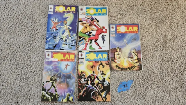 Lot Of 5 Solar Man of the Atom Valiant Comic Comics Books