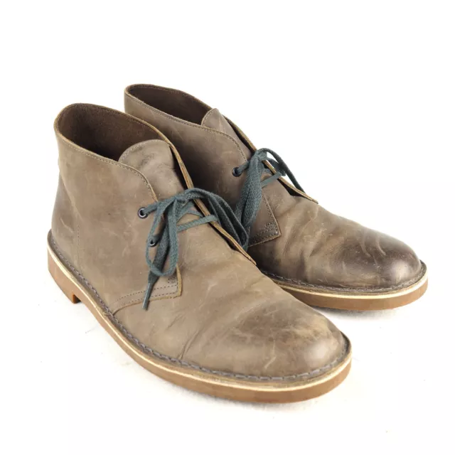 Clarks Bushacre 2 Men's 11 M Beeswax Brown Leather Chukka Original Desert Boots