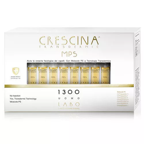 Labo Crescina Transdermic Mps Repousse 1300 Anti Chutes Cheveux Homme 20 Flacons