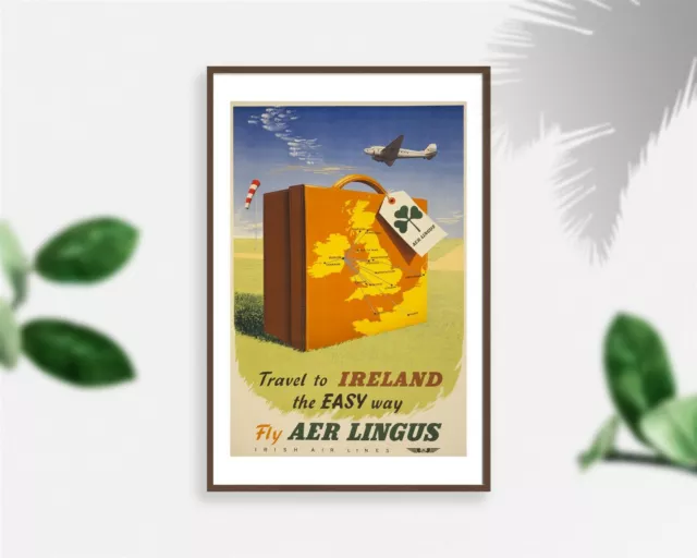Photo: Travel to Ireland the Easy Way,Fly Aer Lingus,Irish Air Lines,Airplane,Su