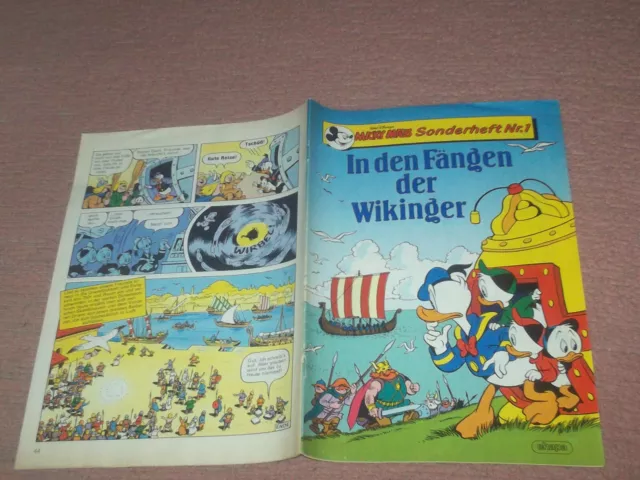 Micky Maus Sonderheft Comic Heft Nr.1        In Den Fängen Der Wikinger