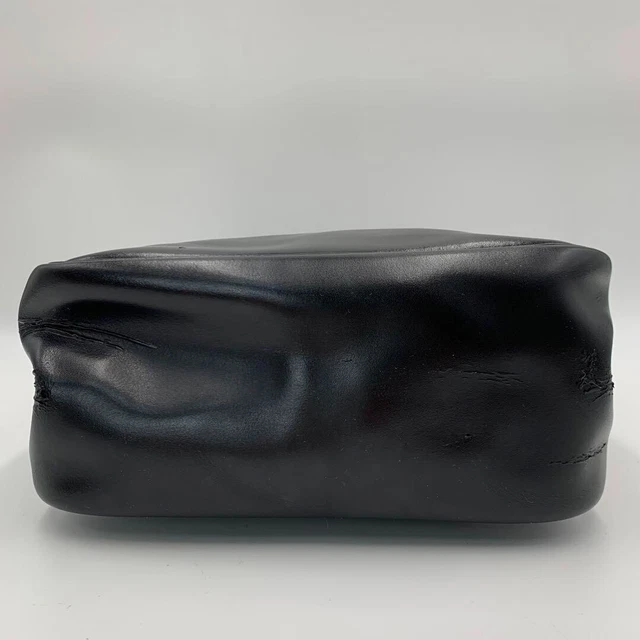 Longchamp Roseau Leather Handbag Tote Bag Hose Logo Toggle Black 3