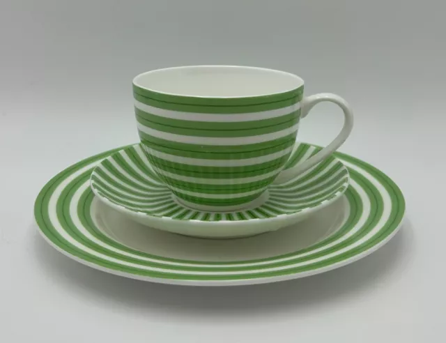 Maxwell And Williams  Cashmere Fine Bone China Cup, Saucer Plate ALLEGRO - GREEN