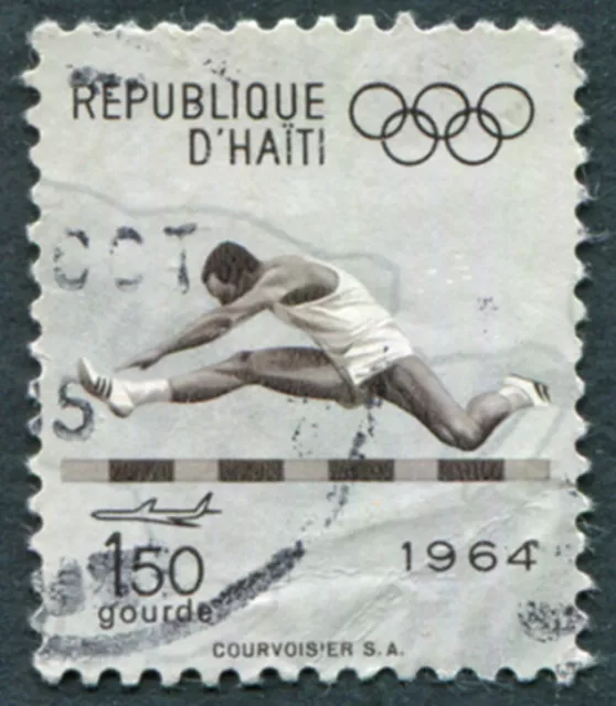 HAITI 1964 1g50 SG899 used NG Olympic Games Tokyo 1st issue AIRMAIL #A05