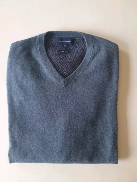 👕Andrew James Herren Pulli Pullover  leicht V-Ausschnitt Feinstrick Gr. XL👕