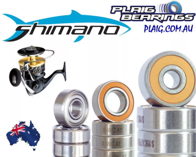 FISHING REEL BEARINGS to suit Shimano Reels Stainless Steel And Ceramic  Hybrid £3.67 - PicClick UK