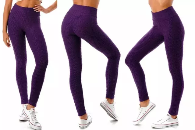 Womens Tik tok Leggings Push Up Ruched High Waist Gym Yoga Pants