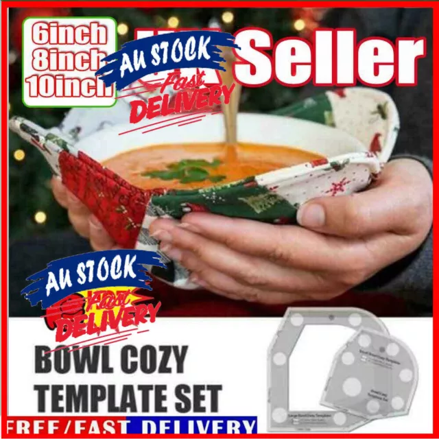 Bowl Cozy Template Cutting Ruler Set Bowl Cozy Pattern Template Diy Crafts