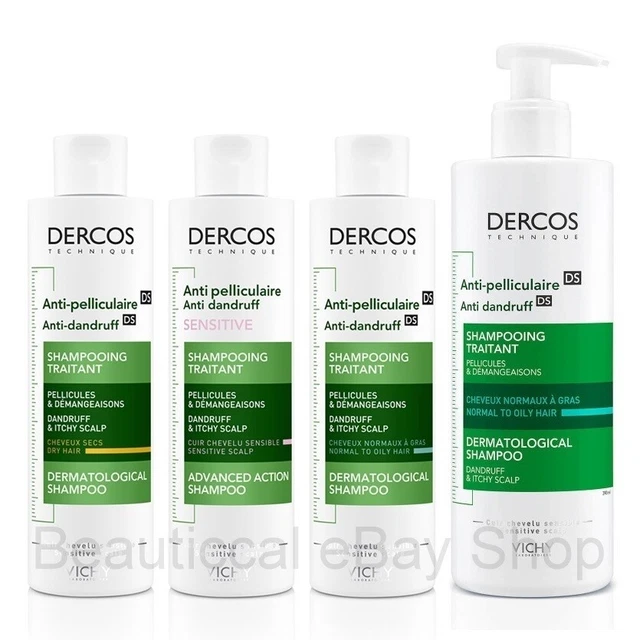 Vichy Dercos DS Anti-Dandruff Shampoo 390ml/200ml -Itchy Scalp -Advanced Action