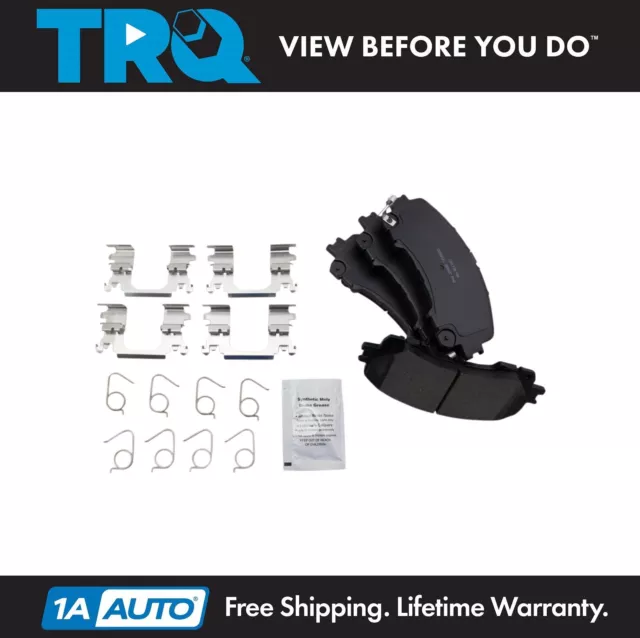 TRQ Front Premium Posi Ceramic Disc Brake Pad Set for Infiniti Q50 Nissan Rogue