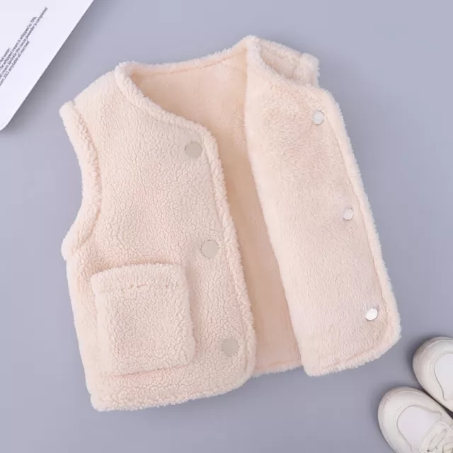 Bimbo Bambino Sherpa IN Pile Gilet Cappotto Giacca Corpo Scaldamuscoli