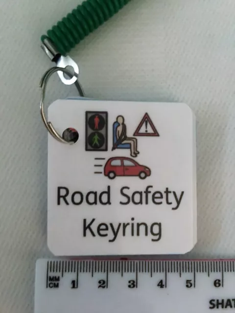 Road Safety Keyring ASD/Autism/ADHD/Additional Needs/Childminder/nursery/EYFS