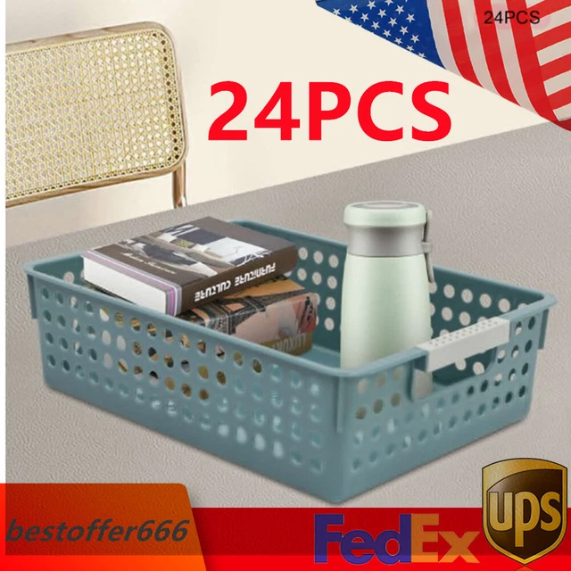 24 Pack Baskets Organizer Baskets Storage Bins Classroom Office Storing Baskets