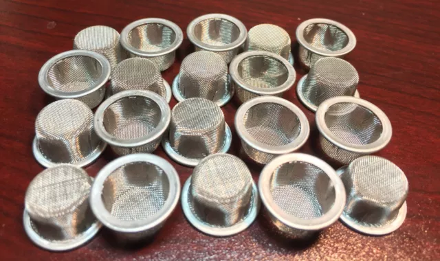 20x Pipe Screen 12mm 1/2" Dome Rim Cup Basket Fine Mesh Bowl Glass Male Slide