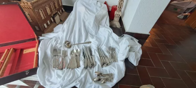 Servizio Posate Sambonet In Lega Di Argento No Argento Massiccio 73 PZ