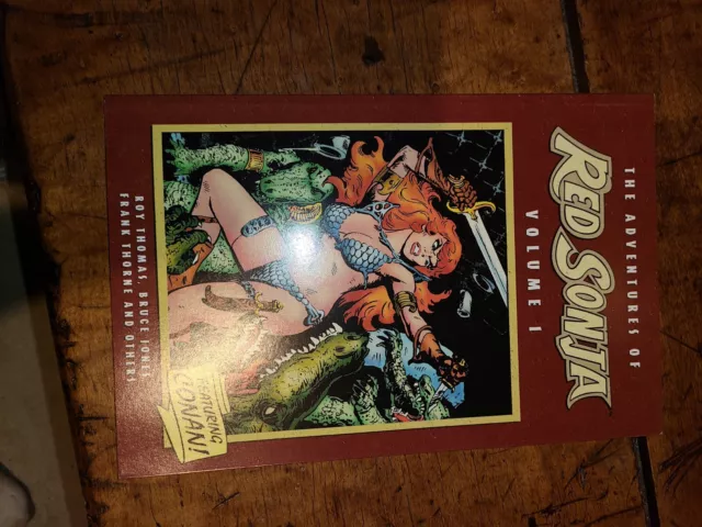 The adventures of red Sonja volume one soft cover graphic novel dynamite comics