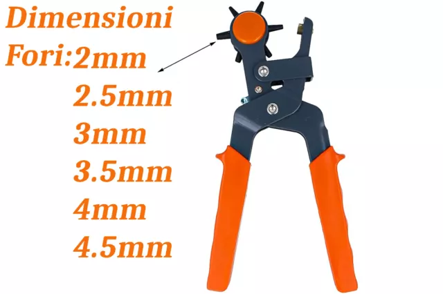 Pinza fustellatrice Per Cinture Buchi cintura cuoio pelle Testa Girevole f-2352B