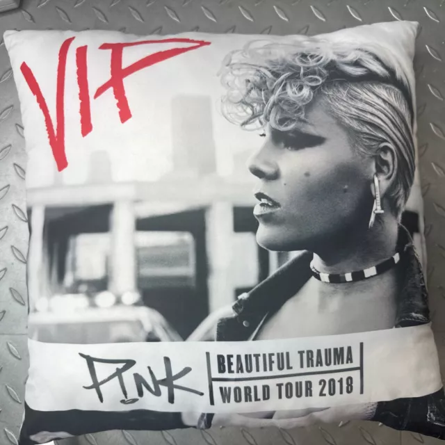 Pink VIP Beautiful Trauma World Tour Cushion Pillow Souvenir Merchandise