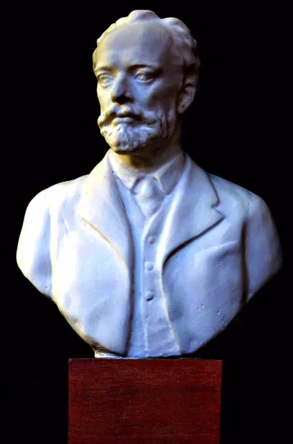 Tchaikovsky Russian Music Composer Sculpture Small 3D Bust 14 cm Made in Sydney