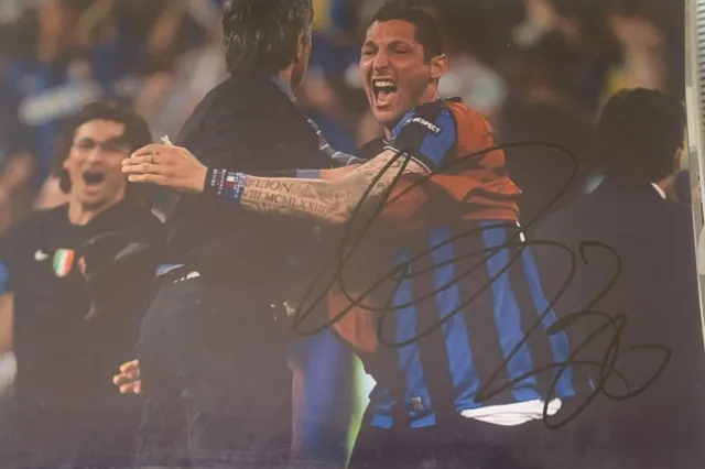 Autographe, photo dédicacée. MATERAZZI Marco. Inter Milan / Bayern Munich 2010.