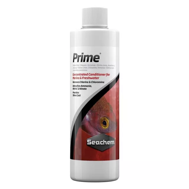 Seachem Prime Biocondizionatore Completo Acquario Acqua Dolce e Marina 250 ml