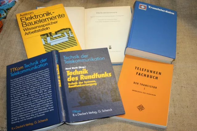 5 Fachbücher Transistortechnik Schaltkreise Rundfunktechnik Transistor DDR