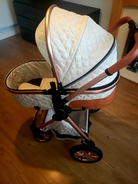 Baby Newborn Pram Puschair Buggy Stroller 3in1 Travel System With Car Seat