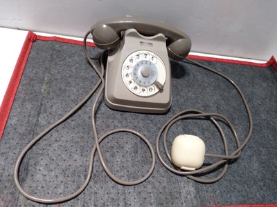 Scontato FUNZIONA Telefono SIP Siemens anni '70 80 GRIGIO scocca sana 
