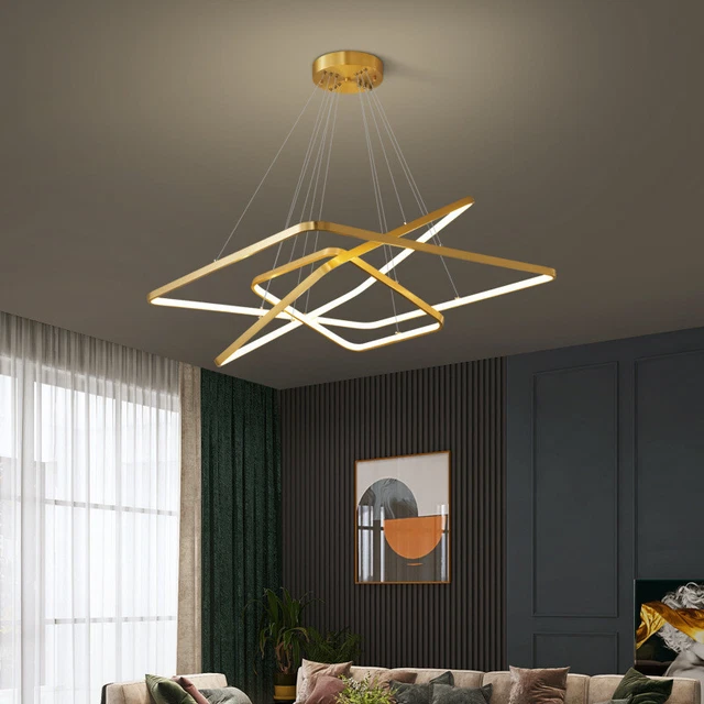 Large Chandelier lighting Copper Pendant Light Kitchen Lights Hotel Ceiling Lamp