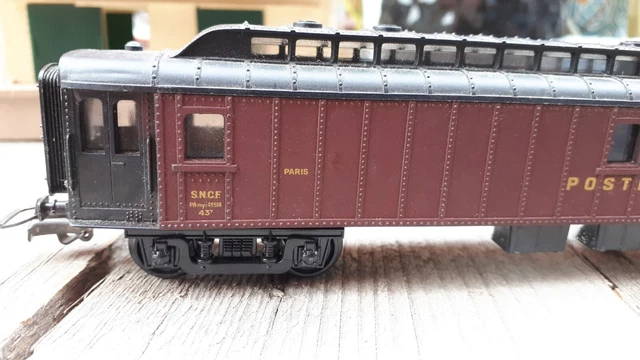 JOUEF/ SOULLEYS 5655 , Voiture Atelier Sur Base Allège Postale SNCF Neuf Bo 5655 Ho 1 87