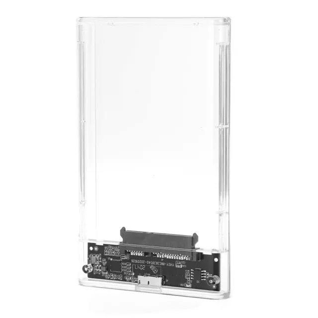 FASJ Transparent SSD Box SSD Enclosure Mobile Hard Disk Box For Hard Drive For