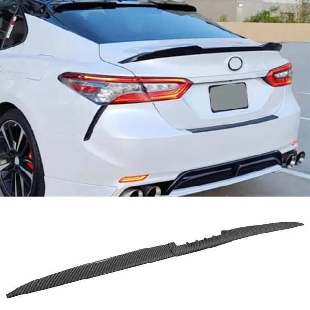 For Toyota Camry TRD Corolla XSE Carbon Rear Trunk Spoiler Lip Roof Tail Wing