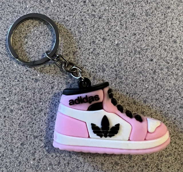 Mini 3D Pink Adidas sneaker shoe keychain