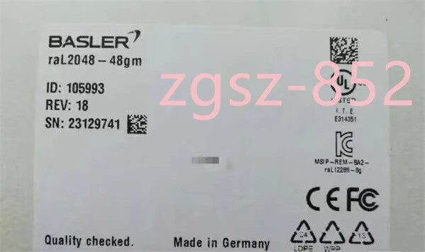 RAL2048-48GM BASLER Industrial Camera Brand New  Fast shipping (FedEx/DHL)