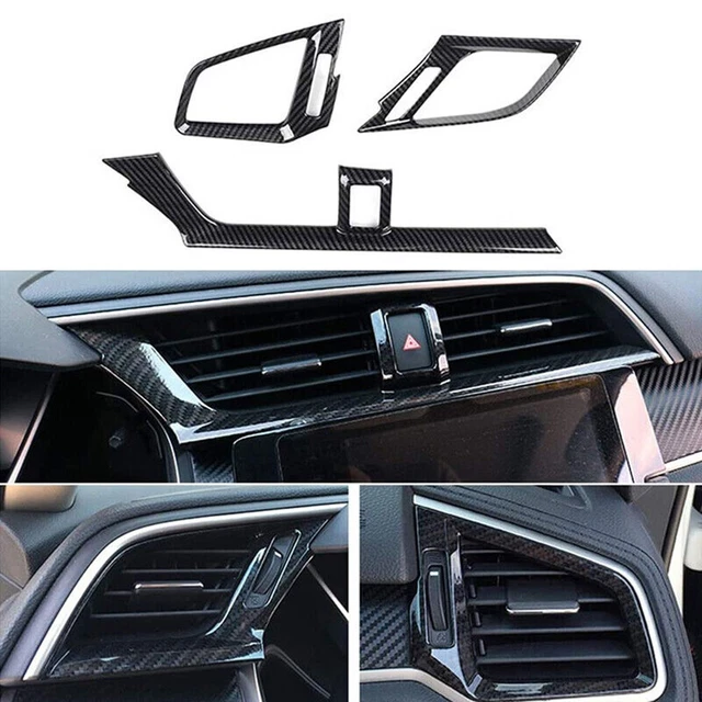 Fibre De Carbone Pour Garniture De Tableau De Bord De Console Centrale Couvercle De Sortie Dair 88292208