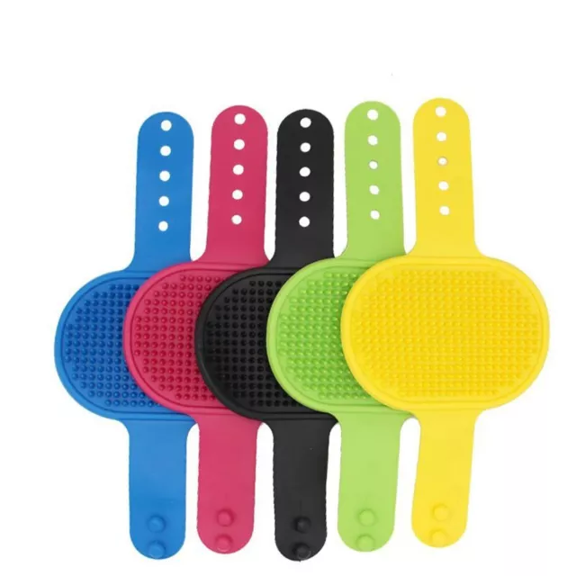 Pet Dog Cat Bath Brush Comb Rubber Glove Hair Fur Grooming Massage Brush New