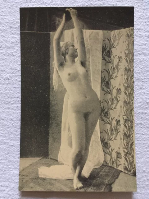 Vintage Nude Lady Risque Naked French Edwardian Lady Postcard CARTE POSTALE