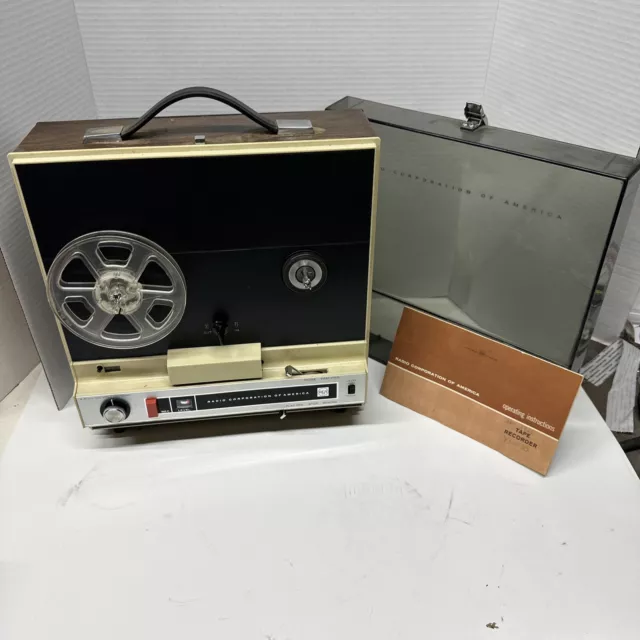 VINTAGE RCA REEL TO REEL TAPE PLAYER RECORDER YHH-30 with manual