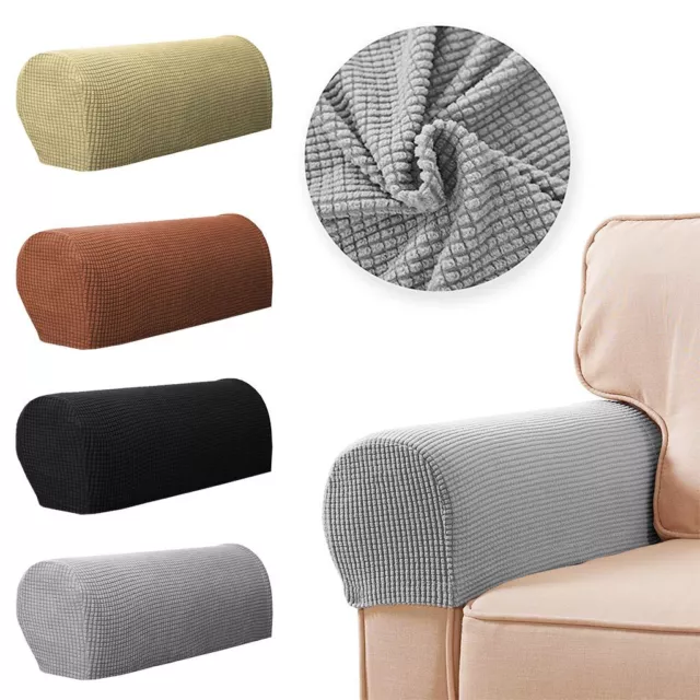 Armrest Covers Stretchy 2Piece Set Chair or Sofa Arm Protectors Stretch to Fit~