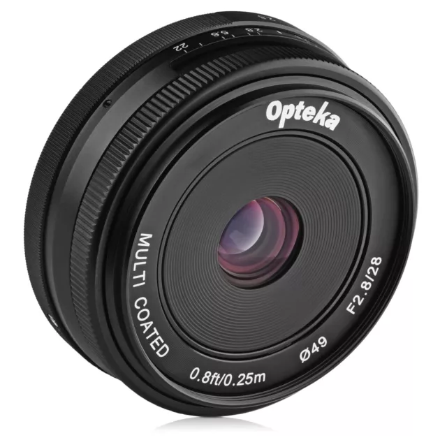 Opteka 28mm Wide Angle Lens for Panasonic GH5 GH4 GH3 GH2 GH1 GX850 GX85 G85 GX8