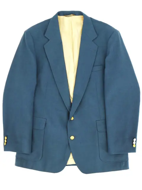 True Vintage Retro 1940s 1950s Look Hagger Blue Patch Pocket Jacket Chest 40"