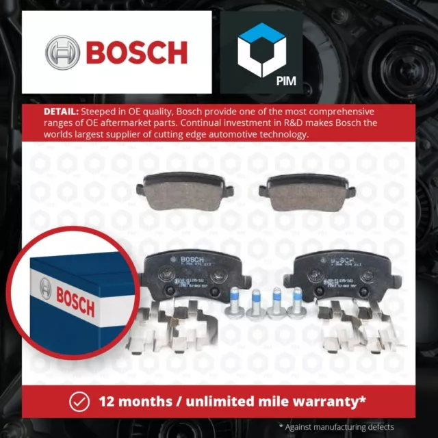 Brake Pads Set fits VOLVO XC60 Mk1 Rear 08 to 17 B4204T11 Bosch 30671574 Quality