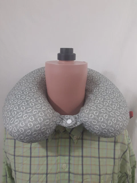 Guess Brand Logo Memory Foam Travel Airplane Neck Pillow