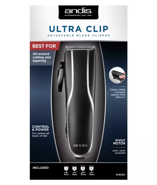 Andis Ultra Clip Adjustable Blade Clipper Trimmer (SAME DAY POST) 2