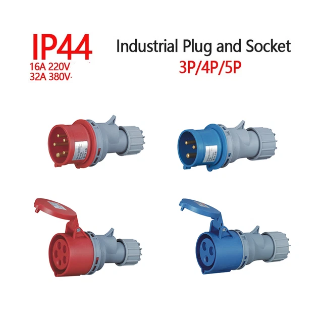 Adattatore Industriale 400V Adattatore CEE 32A A 16A Da 400V, 0.5m, IP44, Per Prese Industriali E Attrezzi Professionali Spina Frizione Alta Corrente - Foto 3