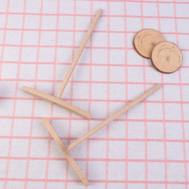 2 PCS Wooden Crepe Tools Wood Pancake Tools Dough Scrapper Making Tools 3